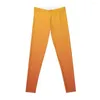 Pantalon actif orange gradient leggings sports de vêtements de gymnase pour les femmes au gymnase