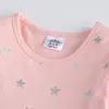 Mädchenkleider Vikita Girls Star Print Kleid Kinder rosa Prinzessin Langarm Frühling Herbst Casual Mesh Tulle Lace Lace Party