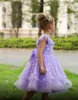 Pretty Purple Blue Pink Jewel Girl's Birthday/Party Dresses Girl's Pageant Dresses Flower Girl Dresses Girls vardagliga kjolar Kids 'Wear SZ 2-10 D409300