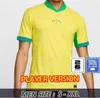 Бразильс футбол Джерси 2024 Copa America Cup Neymar Vini Jr Kids Kit Sets 2025 Brasil Национальная команда футбольной рубашки 24/25 Home Away Player Версия 2xl Rodrygo Martinelli