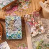 Yoofun 60pcs / pack Baroque Angel papillon autocollants pour animaux de compagnie Scrapbooking fleur féerie de journal carte de masquage vintage décoration décoration