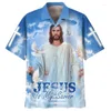 Men's Casual Shirts Jesus Love Me God Loves The World Hawaiian Mens Womens Fashion Cool Beach Summer Floral Shirt Tops Clothes