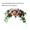 Decorative Flowers Wedding Arch Flower Simulation Artificial Green Leaves Reusable Table Fake Wreath Decoration