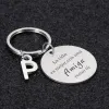 Original A-Z 26 Lettres Keychain Keychains Amiga espagnol pour le meilleur ami Friendship House Keychain Birthday Gift