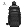 Ozuko Flex Bag Erkekler Açık Hava Spor Taktik Crossbody Sling Çantaları Erkek Su Geçirmez Seyahat Çok Fonksiyonlu Omuz Messenger Çantası 240326