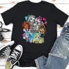 Fan muzyki klasyczny druk Ujawnia Secret Monster High T-Shirt Summer Essential T ees Women Vintage Streetwear Loose Cool Tops