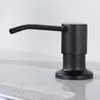 Dispensador de jabón líquido Fregadero de cabezal de acero inoxidable con botella de presión incorporada para accesorios de cocina y baño