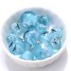 10 pcs Chic Transparent résine Round Ball Pendant Collier Blue Sky Clouds Birds Charmes pour bijoux Collier Accessoires