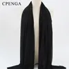 Ethnic Clothing Solid Color Chiffon Scarf For Muslim Women Eid Ramadan Hijab Long Women's Headscarf Head Wrap Islam Plain Hijabs