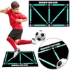 Football Training Mat Durable Non Slip Foldable Kids Adults Dribble Indoor Ourdoor Equipment 240407