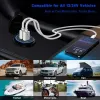 QC 3.0 Touch Switch CAR Dual USB -oplader Socket Waterdichte LED -verlichting Mobiele telefoon Auto -truck oplaadtablets voor iPhone