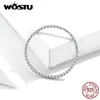 Cluster Rings WOSTU Real 925 Sterling Silver 2024 Desgin Simple & Stylish Shape Fashion S925 Jewelry CQR574