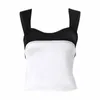 Women's Tanks Sexy Satin Patchwork Tank Top Women Backless Tie Up Skinny Camis Crop Tops Y2K Fairy Girl Holiday Partywear Camisole