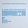Accessoires 131 Key White PBT Keycap Backlit RVB OEM Profil latérale Imprimez les tours de touche pour Cherry MX MECHANICAL GAMING Clavier