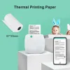10 rullar termisk tryckpapper mini skrivare papper 57mm bredd vit kontinuerlig papper barns omedelbara kameraförsörjning