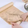 2x honingraatverpakkingspapier kussening kraft papieren wikkelrol 11,8 inch x 65 voet milieuvriendelijke honingraat beschermende wrap