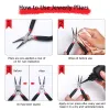 Metal Jewelry Making Pliers Cutter Chain Round Bent Nose Beading Making Tools Kit For DIY Jewelry Crafting and Jewelry Repair