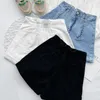 Denim shorts dames zomer losse elastische high taille wide been aline broek slanke korte jeans oversized S5XL 240409