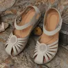 Sandals Women's 2024 Fashion Hookloop Chaussures décontractées Slip sur les dames Gladiator vintage Plateforme plate de sandale