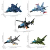 Sembo 888pcs Hurricane Warrior Transforming Robot Building Blocshs Fighter Aircraft Helicopter Model Bricks Kids Toys Cadeaux