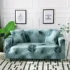Pokrywa krzesełka Zielona Sofa Sofa Bawełniana Elastyczna Elastyczna do salonu Kanapa Filda Fotel Loveseat Corner 1pc