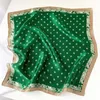 Mode 100% riktig silkescarf kvinnor sjalar wraps halsduk foulard vår sommar halsdukar pashmina kvinnlig sjal hijab bandana 240409