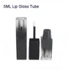 Gradient Black Square Liquid Gloss Tube Pusta butelka DIY Handwork Lipstick Lips Rurki pojemniki kosmetyczne Butelki do makijażu3738854