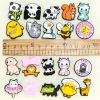 50pcs Cute Animal Shoes Accessories Funny Duck Bee Cows Shoe Charms Lovely Dogs Cats Slippers Clips Decorations panda Pins Clog