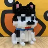 SC Animal Shiba Inu Husky Corgi Schnauzer Dachshund Pudel Doberman Hund Haustier 3d Mini Magic Blocks Ziegelgebäude Spielzeug Geschenk No Box