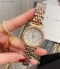 女性の時計ブランドES女性LAガール美しいクリスタルスタイルメタルスチールバンドクォーツラグジュアリーリストCH49 L46