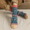 Мужские носки 5pairs Design Witner Толстый теплый рождественский мужчина женщин бесплатно размер 9022