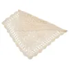 Table Cloth Square Cover Lace Cotton Place Mat Dining Pad Crochet Placemat Cup Mug Tablecloth Tea Handmade 40/60cm