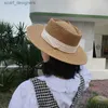 Chapeaux à bord large chapeau seau panama mens paille de paille de paille touristique hat de soleil