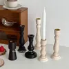 Porta di candele Holder Roman Pillar Wood Wood Wealight Stick Stand da matrimonio Centrotavola da tavolo Candlestick