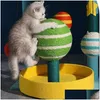 Cat Furniture Scratfer Scratfer Tree Tree for Cats Interactive Toy Scratfer Post Pertical S Climbing Products 230826 Drop Delive DH8VP