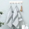 2 PCS Face Coral Coral Fleece Super Soft Washtecloth Hair Dry Syer Hand Bathroom Striped Towels Hotel 35x75cm TOALLAS MAISON