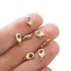 20Pcs Raw Brass Lobster Clasps for Jewelry Making,Metal Lobster Claw Clasps Connector Diy Bracelet Necklace Accessories Findings