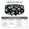 Table Cloth Evil Eye Blow Round Tablecloth Abstract Art Protector Funny Events Dining Tables Graphic Cover