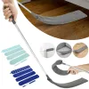 Microfiber Gap Dust Brush Gap Dust Cleaner Long Flat Gap Duster with Extendable Pole&Cloth Cover for Furniture Bottom Cleaning