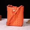 Andere zakken kruisen lichaamskrokodil in reliëf met dames lederen tasbeurs elegante crossbody tas