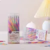 Kawaii Colored Pens Set Multi Color Gel Ink Pens DIY Vintage Marker Liner Ballpoint Pen School Office Stationery Gift Pen