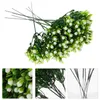Fiori decorativi 10 pezzi planta artificiale steli di fiori realistici artificiale decorazione del soggiorno piante da matrimonio piante in plastica