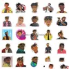 Autocollants pour enfants 52pcs / pack chanteur Juice Wrld Sticker Rock Rock Rock ITI Skateboard Car MotoCycle Bicycle Decals Drop Offre Dh7dl