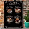 Retro koffie metalen bord vintage keukenborden muurdecor grappige tinnen borden bar decoraties kunst poster voor man grotdecoratie