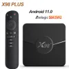 Box Smart X98 Plus TV Box Amlogic S905W2 Android 11 4G 64GB Ondersteuning H.265 AV1 Dual WiFi Bt5.0 Media Player Set Top Box PK X98 Mini