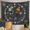 Tapestries Cilected Bohemian Floral Moon Tapestry Wall Hanging Thin Home Decor Background Cloth Beach Towel Tablecloth
