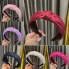 Cross Knot Hair Hoop Hair Bands Hair Accessories Satin Head Band Makeup Solid Color Headwear Girls WomenFashion