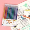 12/18st Glitter Gel Pen Set med 18 färg bläck påfyllning lämplig för barn vuxen målarbok, journalföring, konstteckning, bok dood