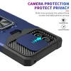 Caixa de tampa da lança da lente da câmera para Motorola Moto G Stylus 5G 2023 Portador de cartão bolso Bolso resistente anel de dedo concha