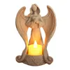 Titulares de castiçadores simpatiza show presente seguro sem chama Tea Light Light Angel Figurines for Gifts Home